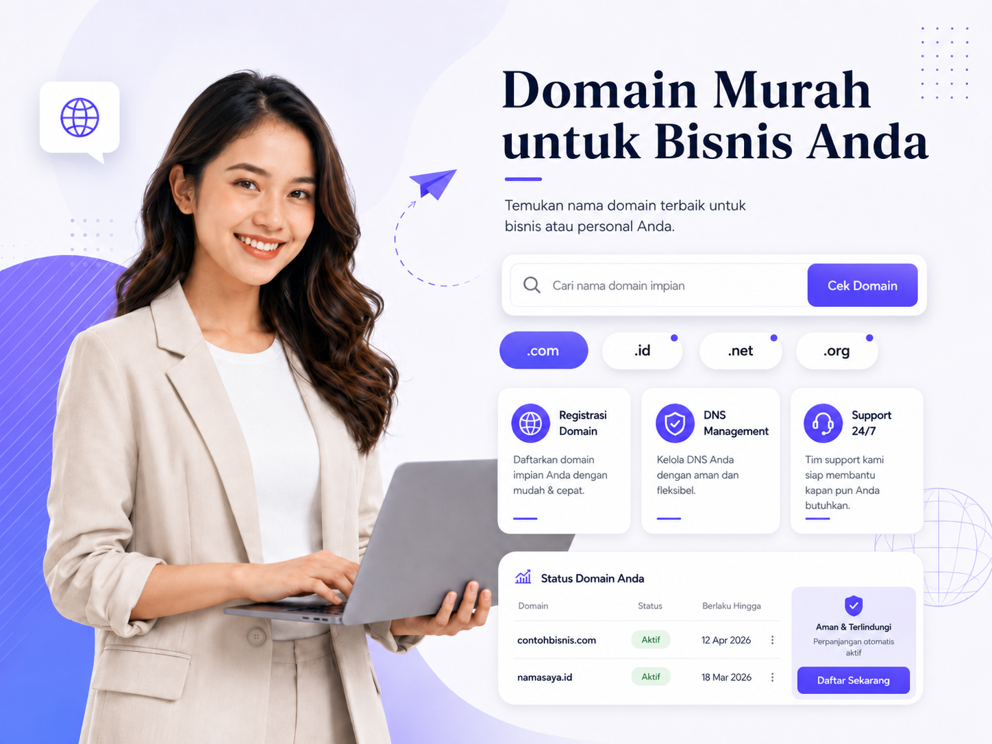 Ilustrasi layanan domain